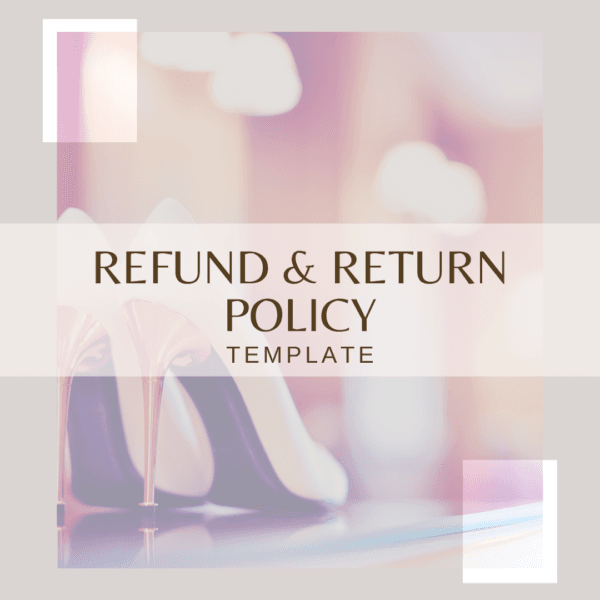 Refund & Return Policy Template