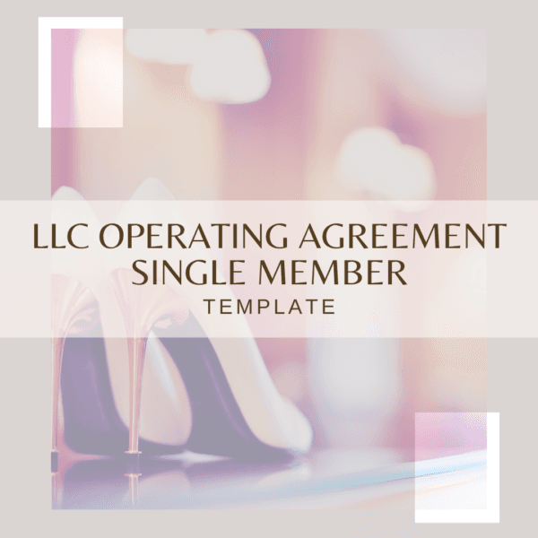 Professional LLC Operating Agreement Template for single-member LLCs, ensuring clear legal structure, liability protection, and operational clarity for entrepreneurs and business owners