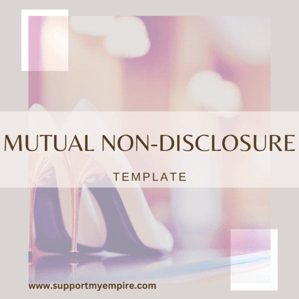 Mutual Non-Disclosure Agreement Template – A professional and customizable business document for protecting shared confidential information.